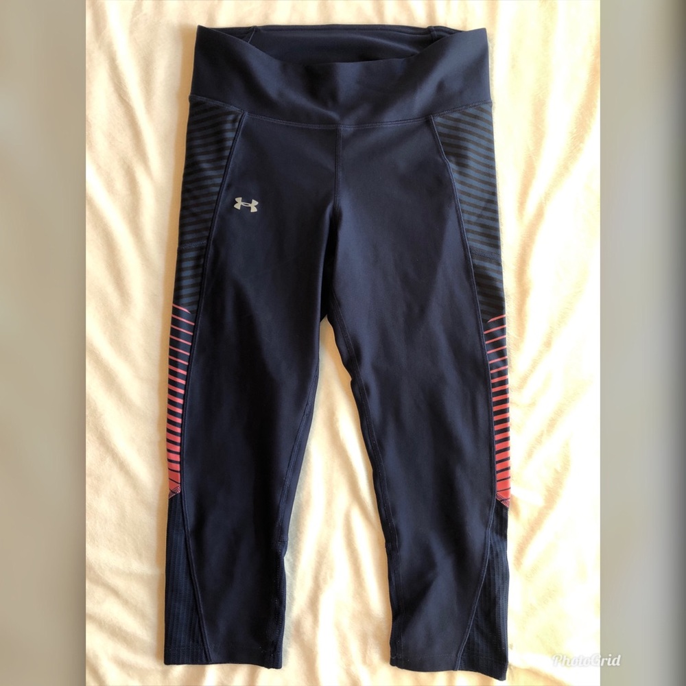 Under Armour blue/pink cropped leggings